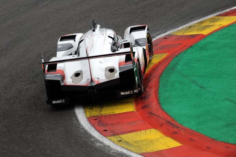 Heckansicht des Porsche 919 Hybrid