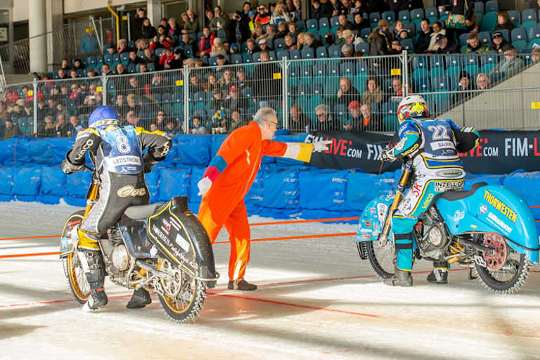 Anton Wagenaar mit Günther Bauer und Ove Ledström am Band
