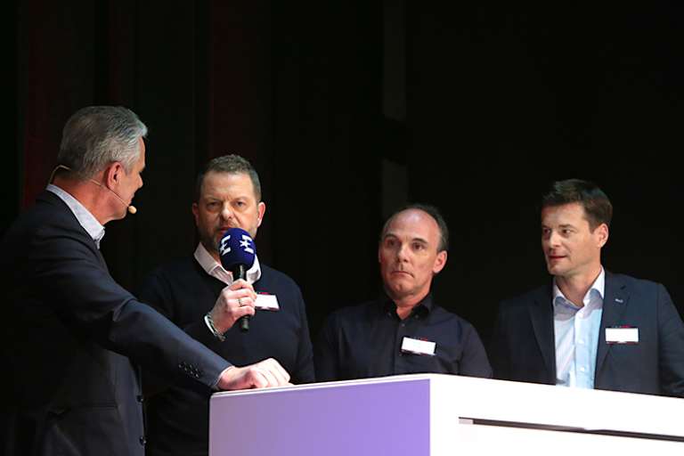 Jan Stecker, Stefan Keckeisen, Eskil Suter und Johannes Orasche