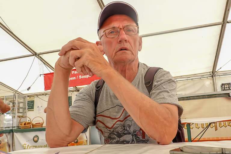 Der Niederländer Albert «Appie» Dijkema ist ein großer Seitenwagenfan