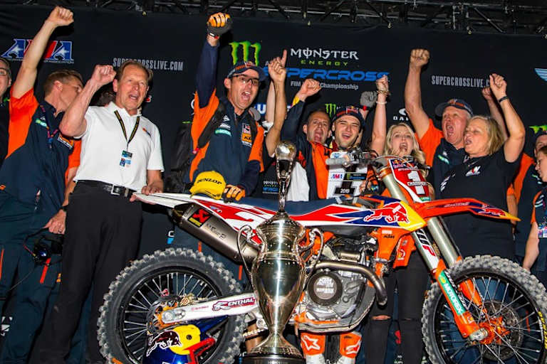 2019 nach dem Gewinn der Supercross-WM in Las Vegas