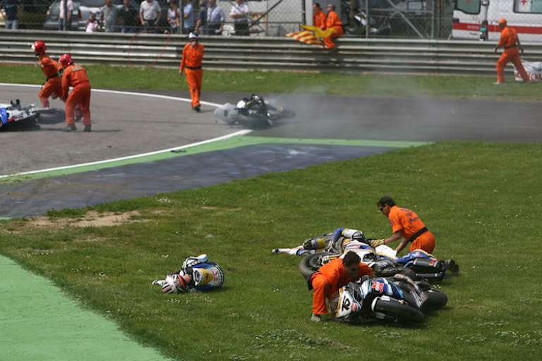 Der Startunfall inMonza war furcherregend