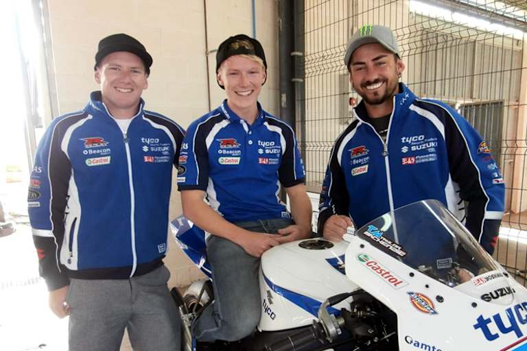 Joshua Waters, Taylor Mackenzie und John Hopkins (v.l.) 