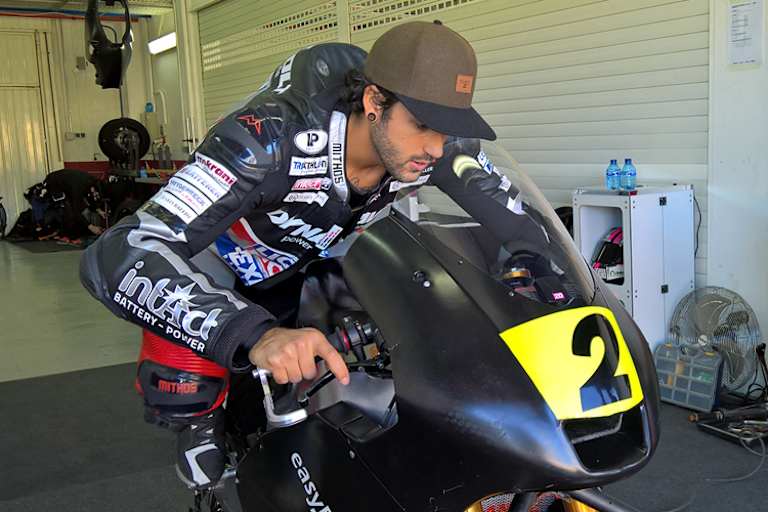 Jesko Raffin mit der Easyrace-Suter