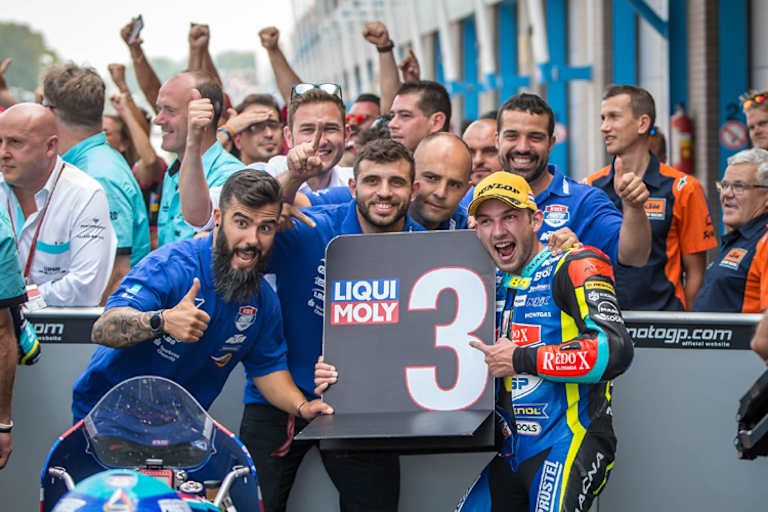 Das Team Redox PrüstelGP hatte in Assen allen Grund zum Feiern