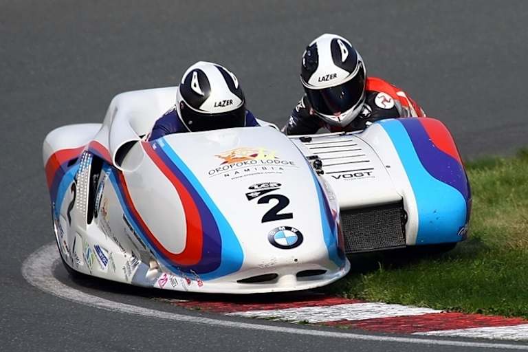 Die WM-Dritten Jörg Steinhausen und Ashley Hawes