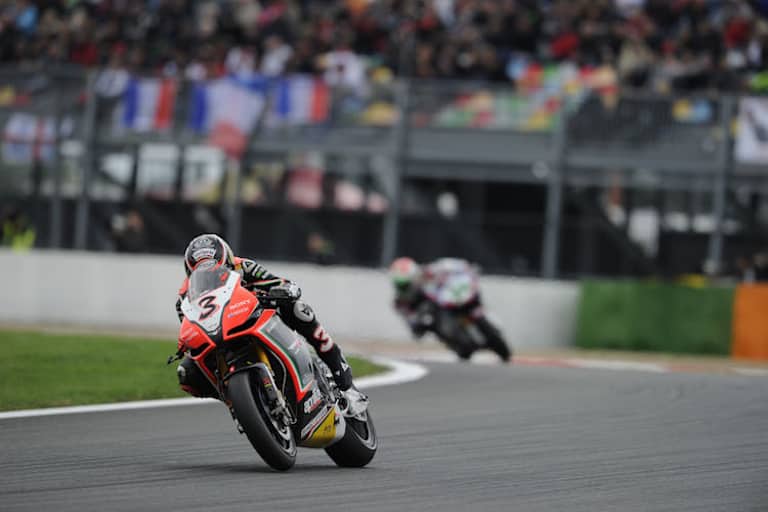 Max Biaggi triumphierte 18 Mal mit der Aprilia RSV4