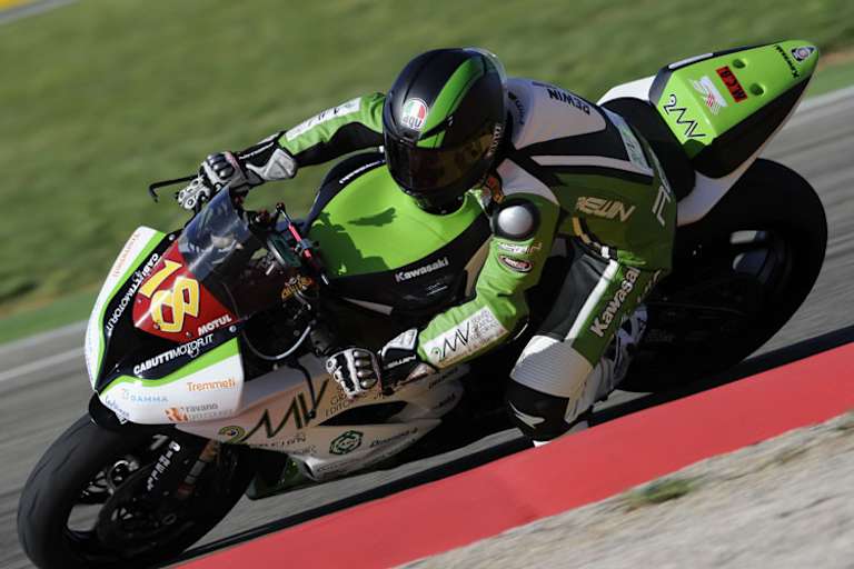 Christian Gamarino steigt mit seinem bisherigen Team in die Supersport-WM auf