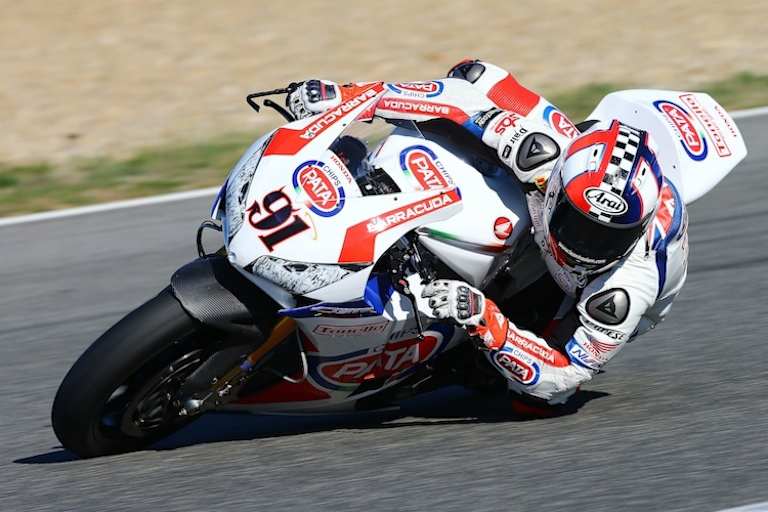 Leon Haslam gab beim Jerez-Test alles