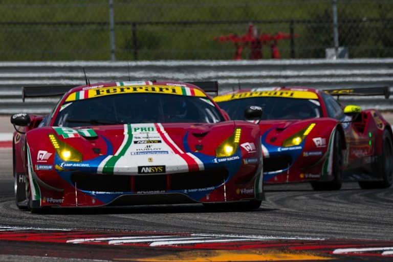 Gaben den Ton an: Die beiden Ferrari 488 GTE