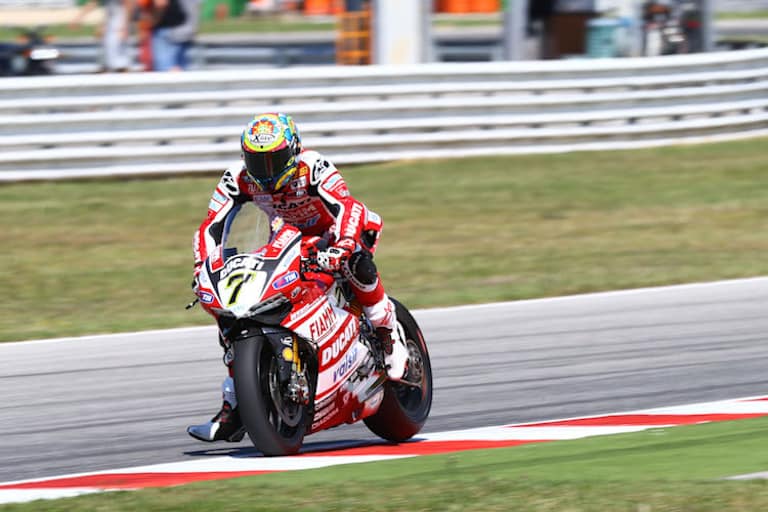 Ducati-Pilot Chaz Davies klagte über Vibrationen