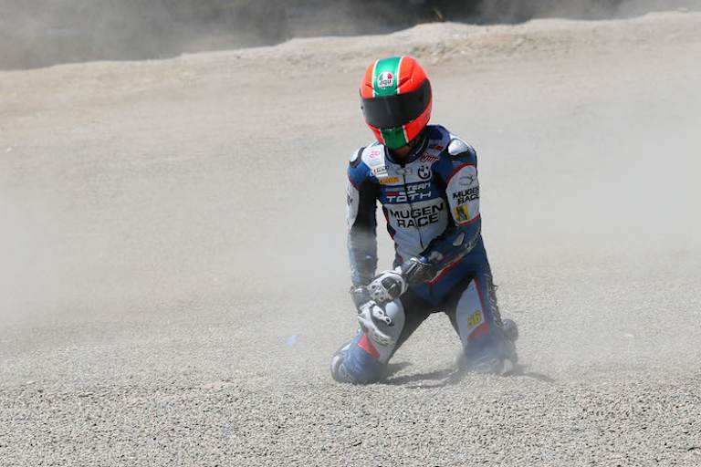 Peter Sebestyen brauchte etwas Zeit, um sich nach seinem Ausrutscher zu sammeln