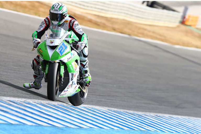 In Jerez lief es für Florian Marino bestens: Rang 3 hinter Michael van der Mark und PC Jacobsen
