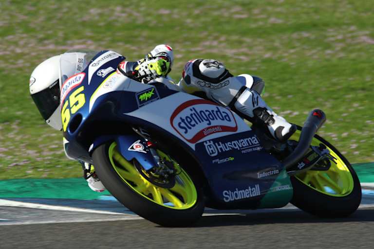 Romano Fenati war in Jerez erstmals in den Husqvarna-Farben auf der Strecke