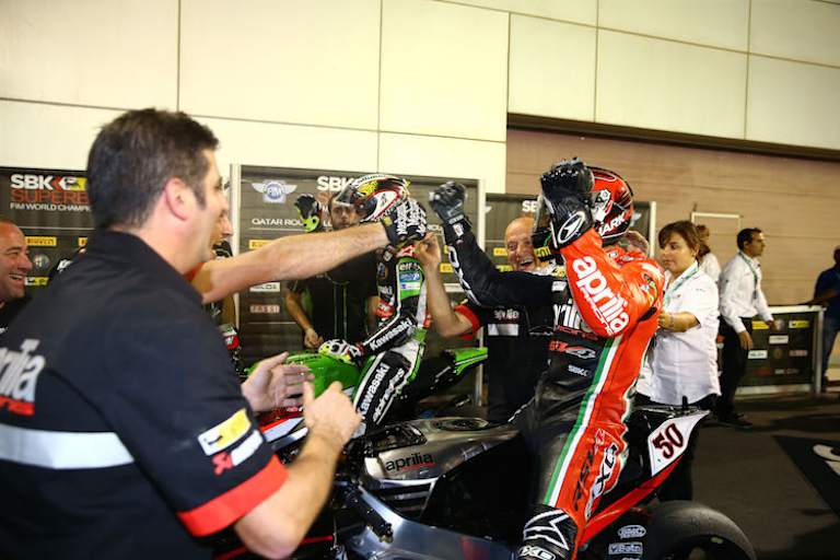 Der Empfang von Sylavin Guintoli als neuer Weltmeister war grossartig