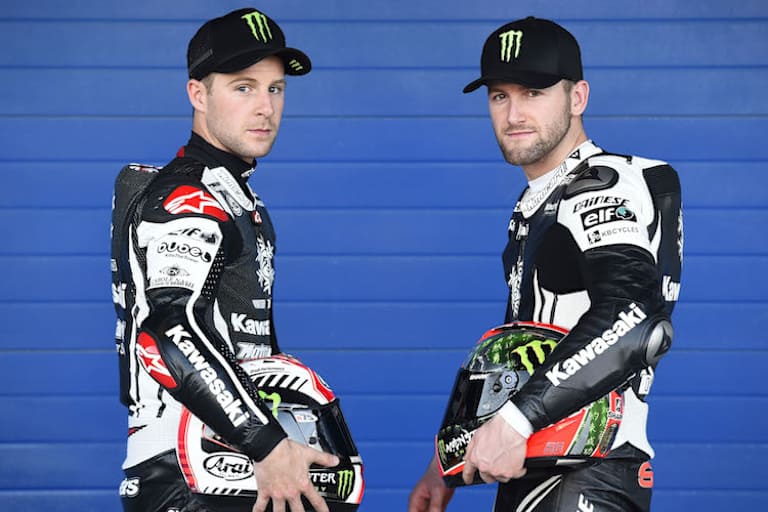 Jonathan Rea (li) will in Assen gewinnen, Tom Sykes wäre wohl auch mit weniger zufrieden