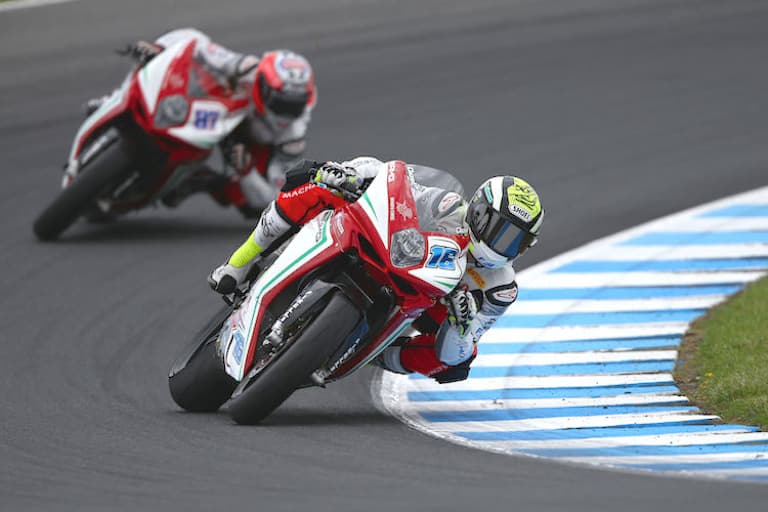 2014: Zwei MV Agusta auf dem Weg zum Doppelsieg auf Phillip Island