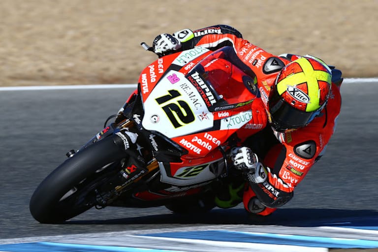 Die Barni Ducati versagte Fores auch mal ihren Dienst