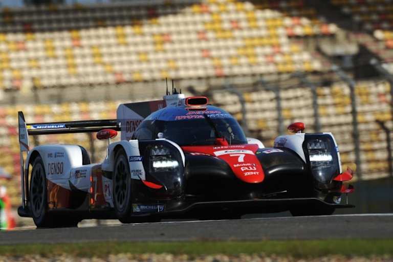 Der Toyota TS050 Hybrid von Mike Conway, Kamui Kobayashi und José María López