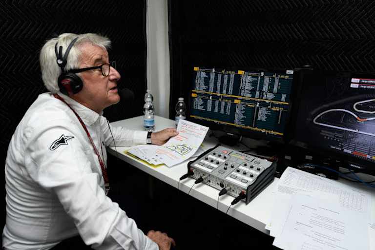 Nick Harris an seinem letzten Arbeitstag als Kommentator (Valencia 2017)