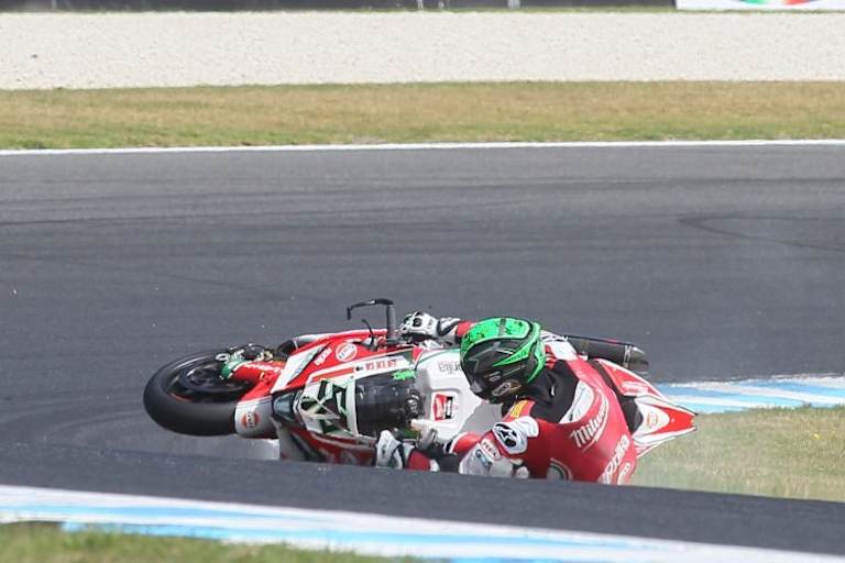 Eugene Laverty hatte seine Verfolger bereits abgeschüttelt