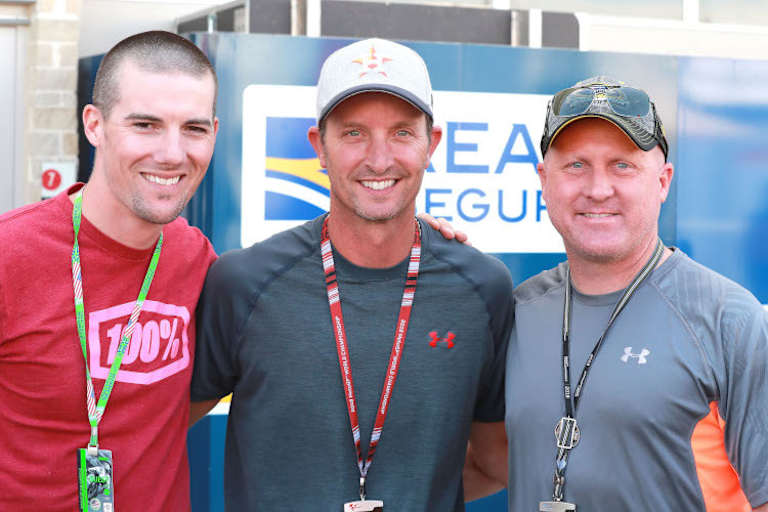 Schnelle Amerikaner unter sich: Ben Spies, Colin Edwards und Kenny Roberts Jr.