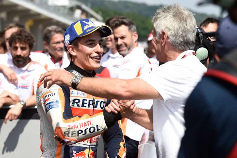 Marc Márquez mit seinem Kindheitsidol Mick Doohan