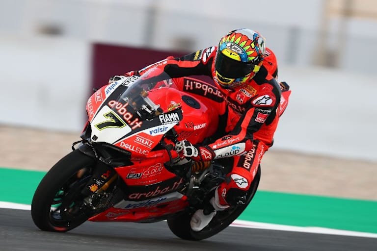 Chaz Davies mit der Panigale R in Katar