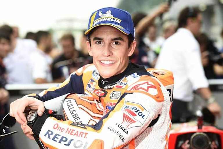 Marc Márquez ist auch für ein Rennen auf trockener Strecke zuversichtlich