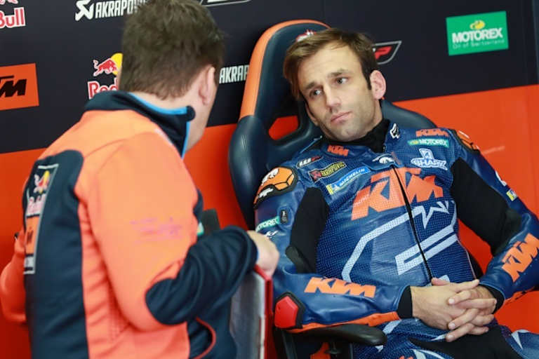 Johann Zarco in der KTM-Box