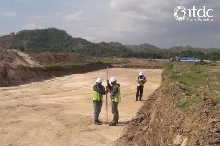Der Verlauf der Rennstrecke ist mehr flach