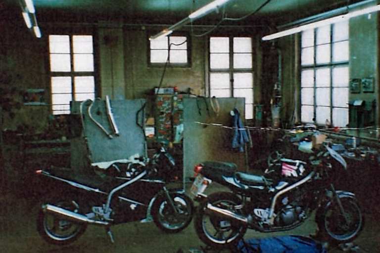 In der ehemaligen MZ-Versuchsabteilung sind heute KTM-Verkaufsräume