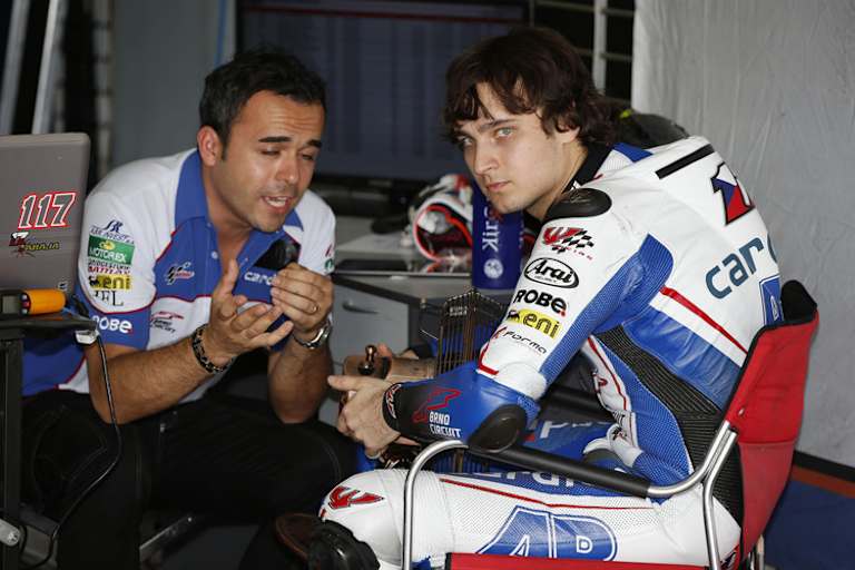 Karel Abraham mit Crew-Chief Marco Grana