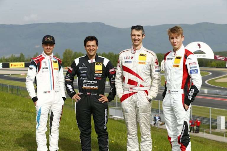 Freuen sich auf das Heimspiel am Red Bull RIng: Klaus Bachler, Clemens Schmid, Christopher Zöchling und Max Hofer (v.li.)