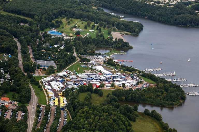 Der zentrale Servicepark am Bostalsee