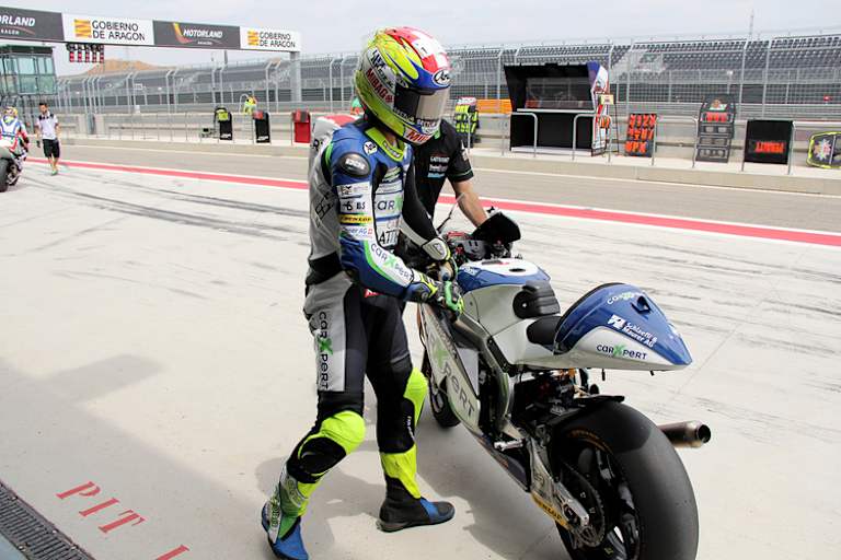 Aragón: Domi Aegerter mit seiner Suter MMX2