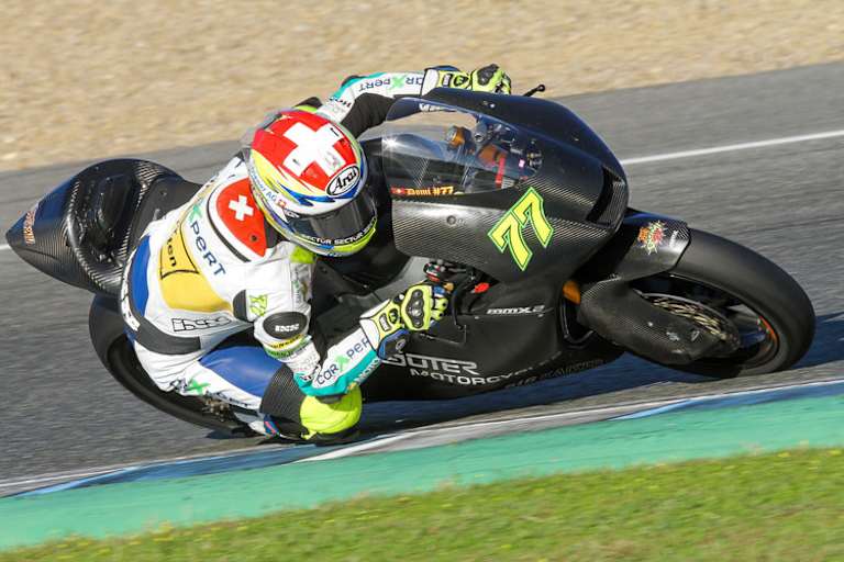 Domi Aegerter mit der Suter in Jerez