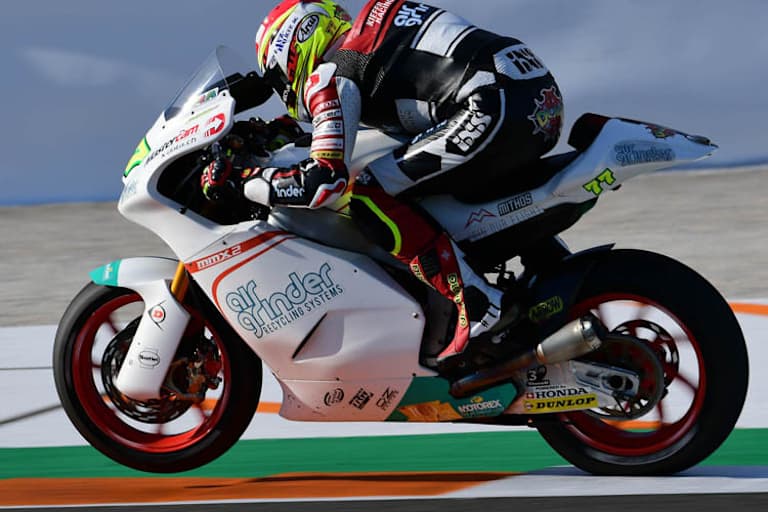 Domi Aegerter auf der Suter in Valencia