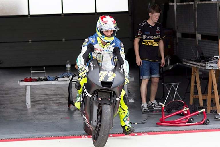 Domi Aegerter beim Suter-Test in Aragón