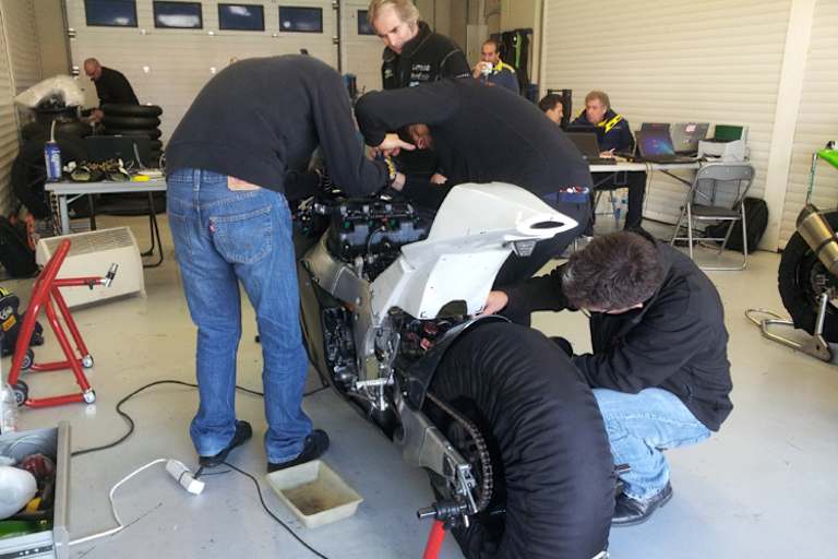 Noch sieht das Akira-Bike nach Bastelei aus