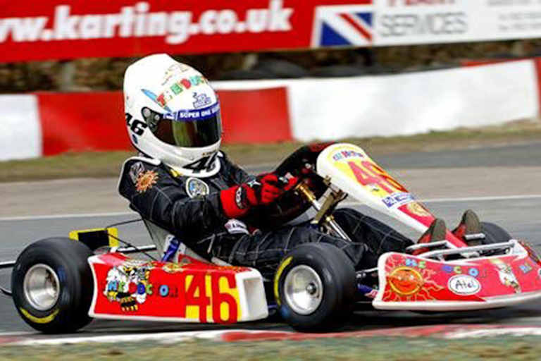 Der junge Albon als Kartfahrer: Ein grosser Fan von Rossi