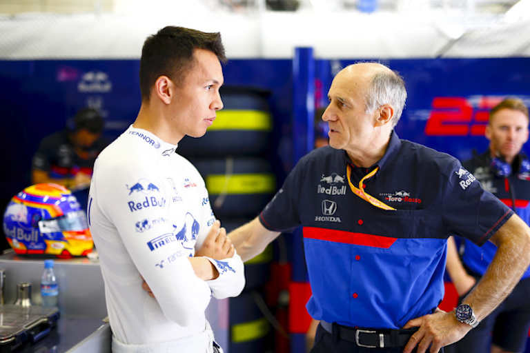 Albon 2019 mit Franz Tost