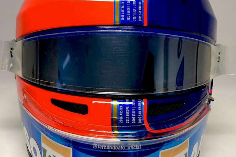 Mit diesem Helm fährt Alonso in Arabien