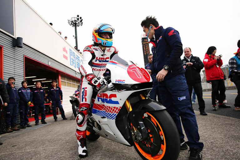 Alonso auf der Honda RC213V