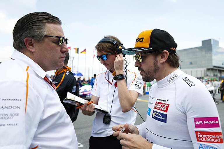 Zak Brown und Fernando Alonso