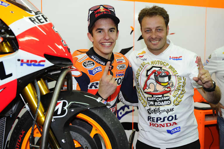 Weltmeister Marc Márquez und Emilio Alzamora