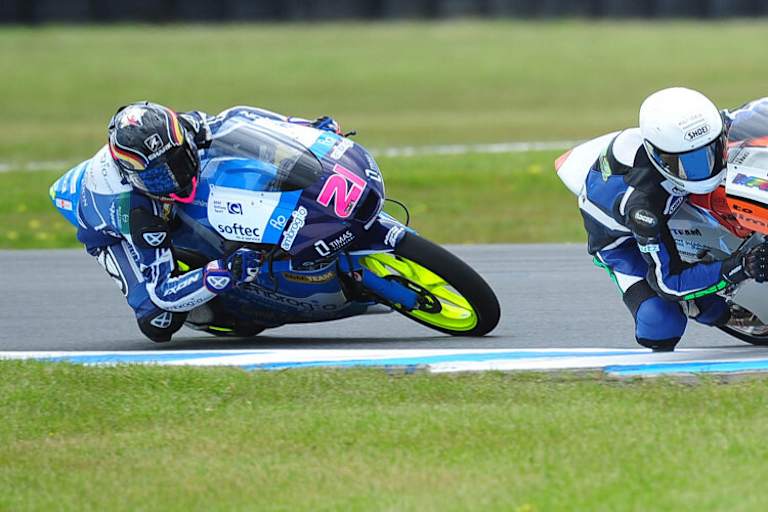 Phillip Island: Luca Amato auf der Mahindra des Ambrogio-Teams