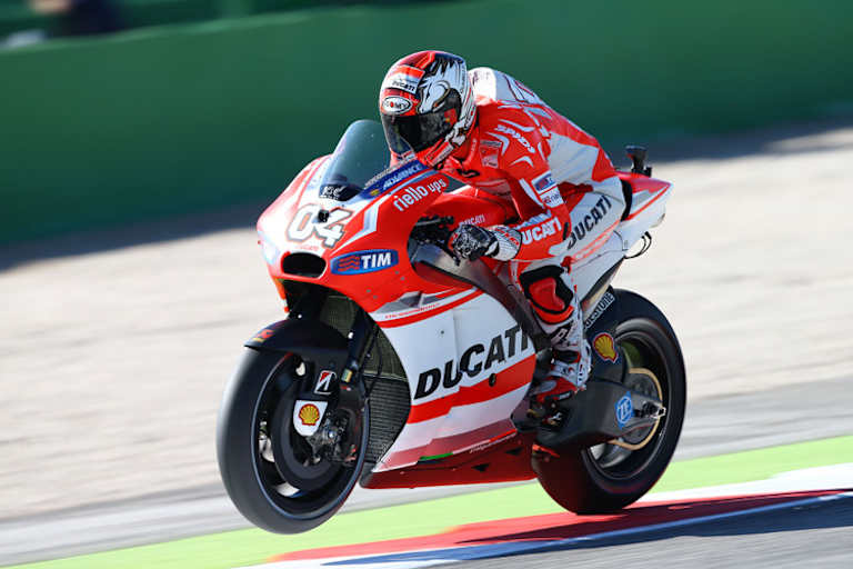 Wirklich zufrieden wirkte Andrea Dovizioso beim Valencia-Test nicht