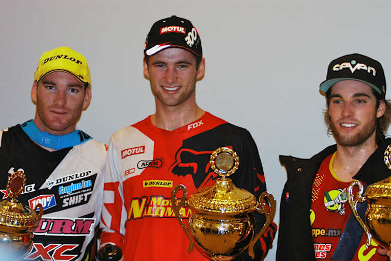 Die Top-3 am Freitag: Aranda, Faith und Owen (v.l.)