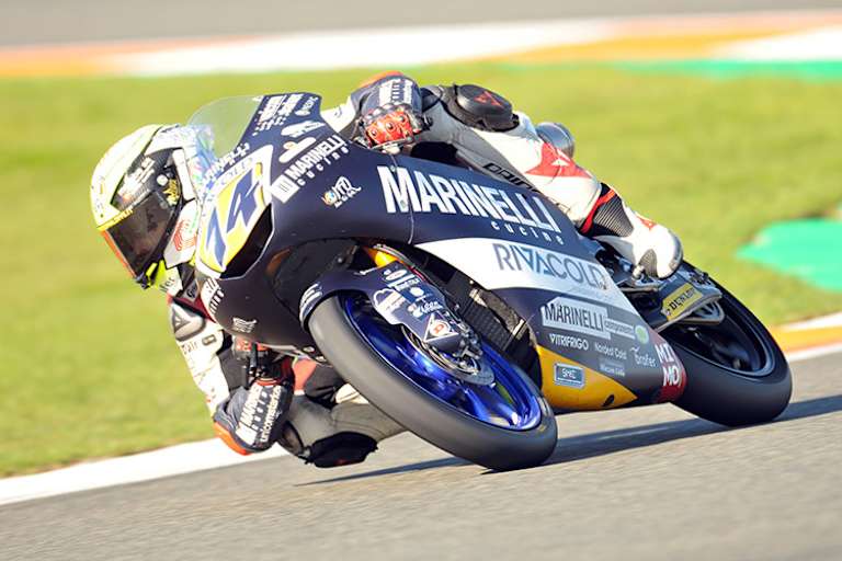 Tony Arbolino beim Valencia-Test Mitte dieser Woche